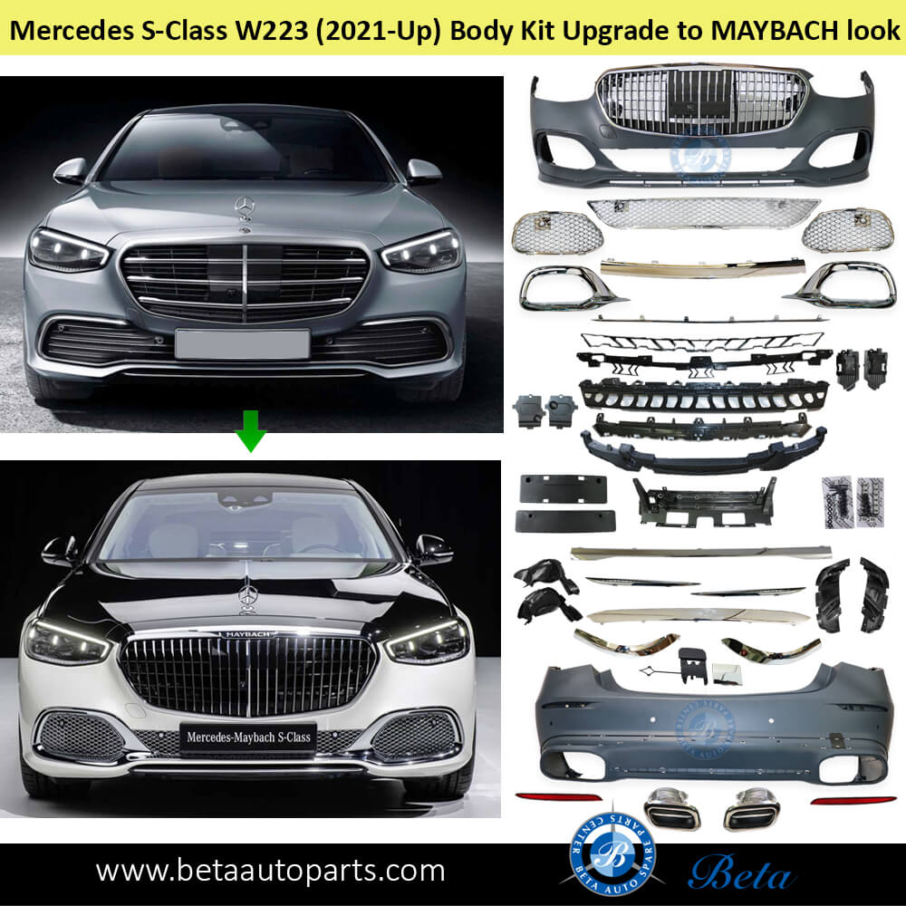 Mercedes S-Class W223 (2021-Up), Body Kit Upgrade To Maybach Look, China Mercedes S-Class W223 (2021-Up), Body Kit Upgrade To Maybach Look, China
